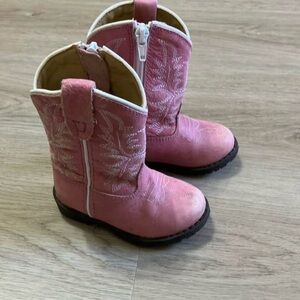 SMOKY MOUNTAIN TODDLER GIRLS' HOPALONG WESTERN BOOTS - ROUND TOE size 5C